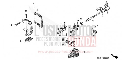FLAP VALVE (CR125R2,3) CR125R2 de 2002